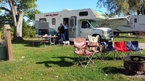 Our RV rental camping in Vermont.