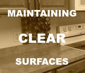 keep surfaces clear