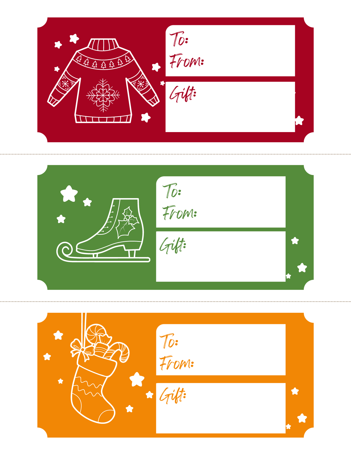 free christmas coupon printable template